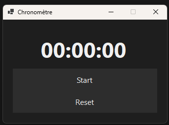 Chronomètre en C#